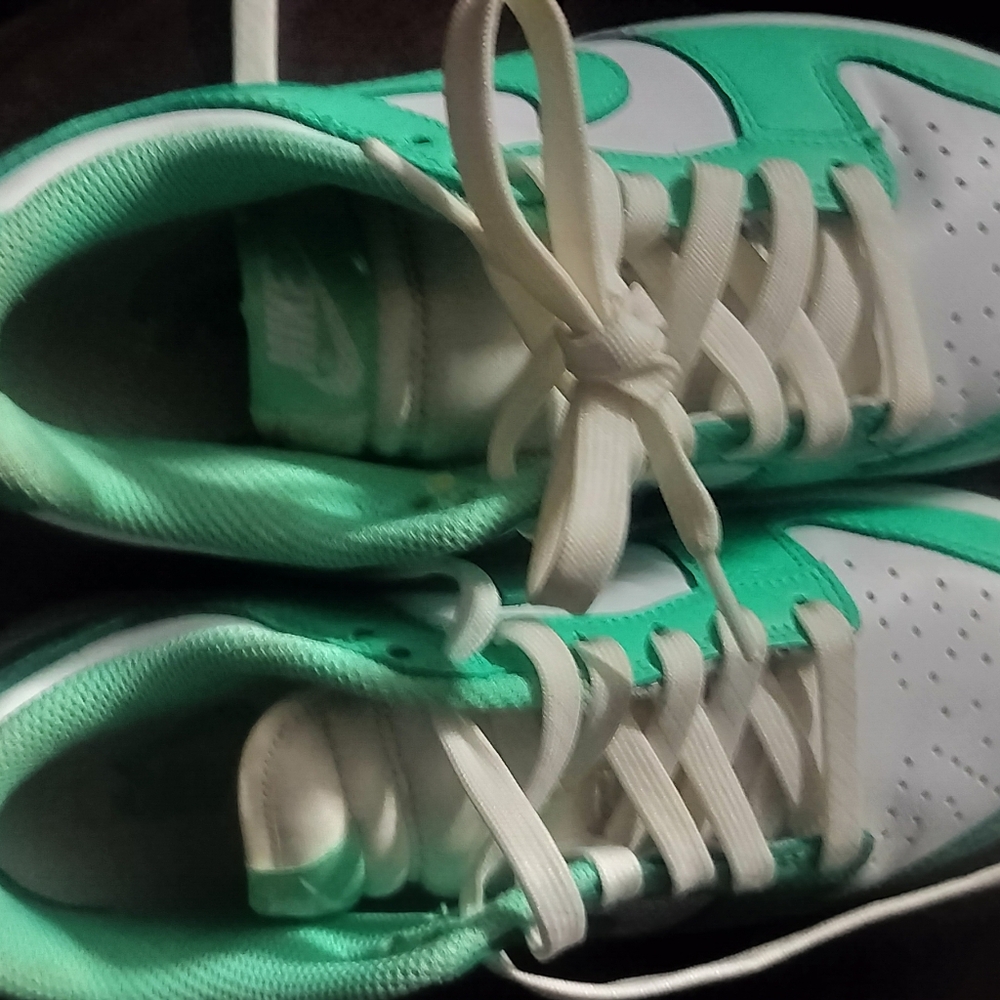 NIKE SB DUNK LOW RETRO WHITE GREEN GLOW AQUA DIAMOND BUCK